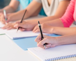 Students writing image 